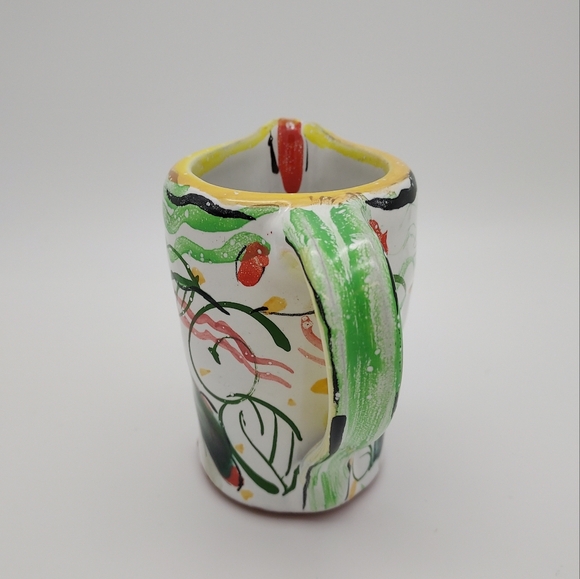 Art Studio Pottery Creamer/Pitcher with Jalapeño Peppers Signed - Picture 3 of 9